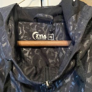 Zyia Black animal print jacket XL